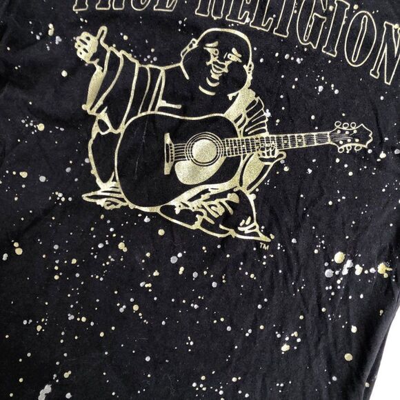RARE True Religion Shirt Splatter Short Sleeve T Shirt Small - Picture 7 of 10